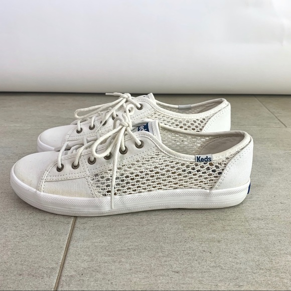 Keds Shoes - Keds Sneakers in White w Mesh Side panels Size 7